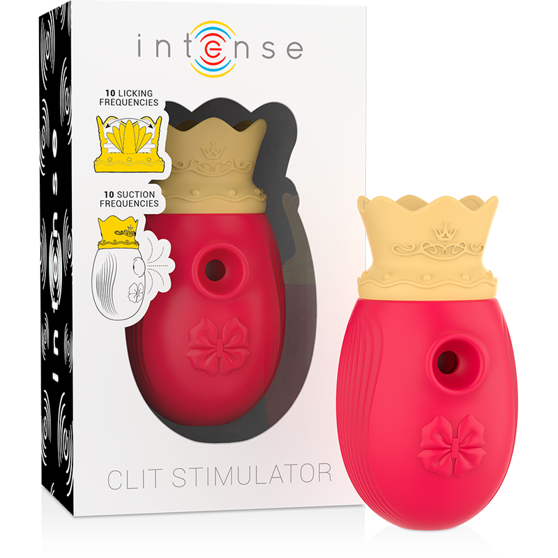 INTENSE - ESTIMULADOR CLÍTORIS 10 MODOS DE ONDAS ESTIMULADORAS Y LICKING - ROJO