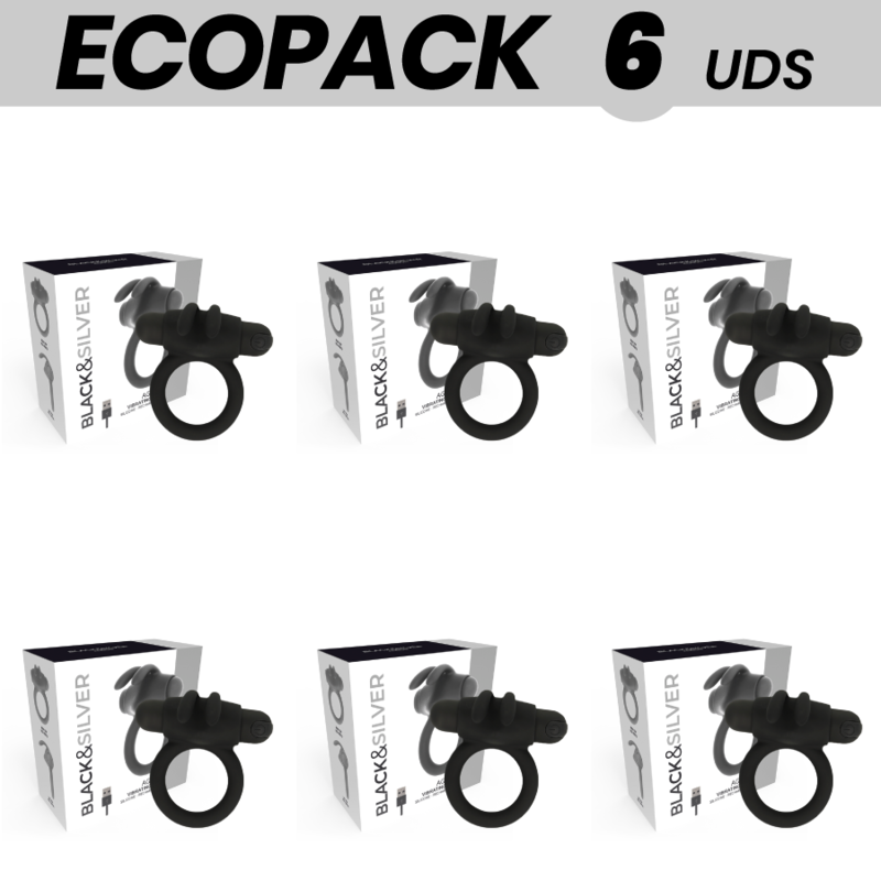 ECOPACK 6 UDS - BLACKSILVER ANILLO AGRON