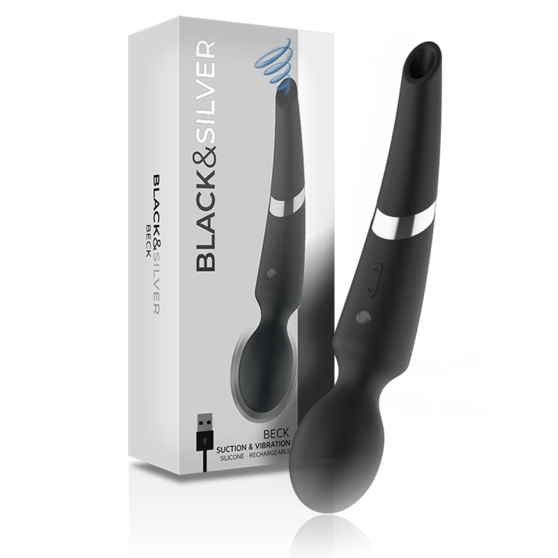 BLACKSILVER - BECK WAND Y ONDAS ESTIMULADORAS 2 EN 1 SILICONA