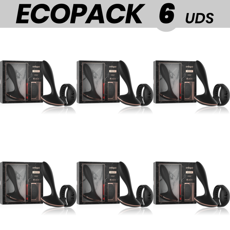 ECOPACK 6 UDS - ANBIGUO WATCHME CONTROL REMOTO VIBRADOR PLUG ANAL VERNET