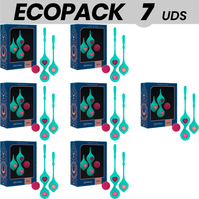RITHUALDEVA SET ENTRENAMIENTO PELVICO VERDE AQUA 6 + 1 GRATIS