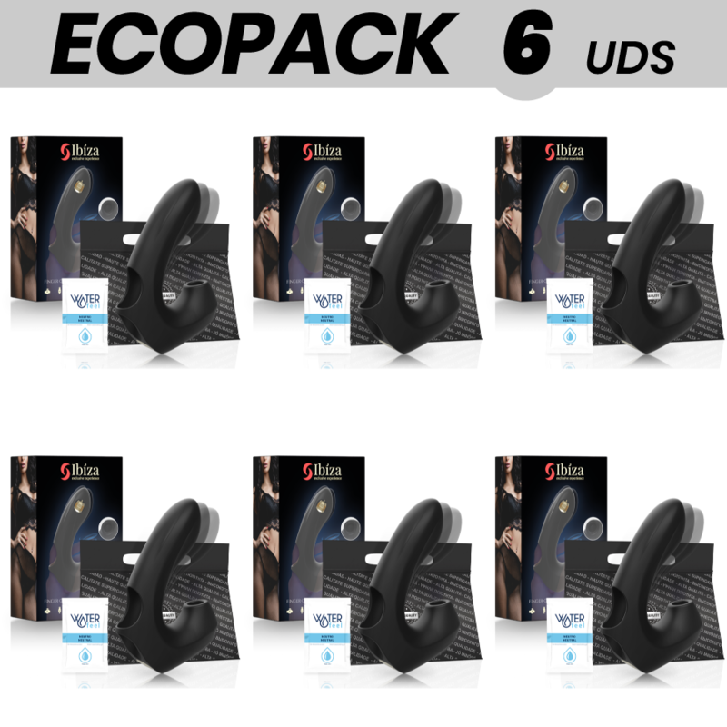 ECOPACK 6 UDS - IBIZA POTENTE DEDAL VIBRADOR MS ONDAS ESTIMULADORAS