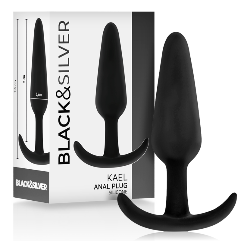 BLACKSILVER - KAEL PLUG ANAL SILICONA CON ASA MEDIANO