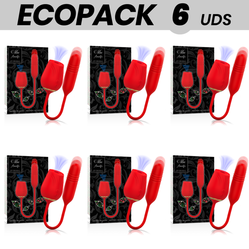 ECOPACK 6 UDS - MIA AMALFI DOBLE PLEASURE ONDAS ESTIMULADORAS + UP AND DOWN