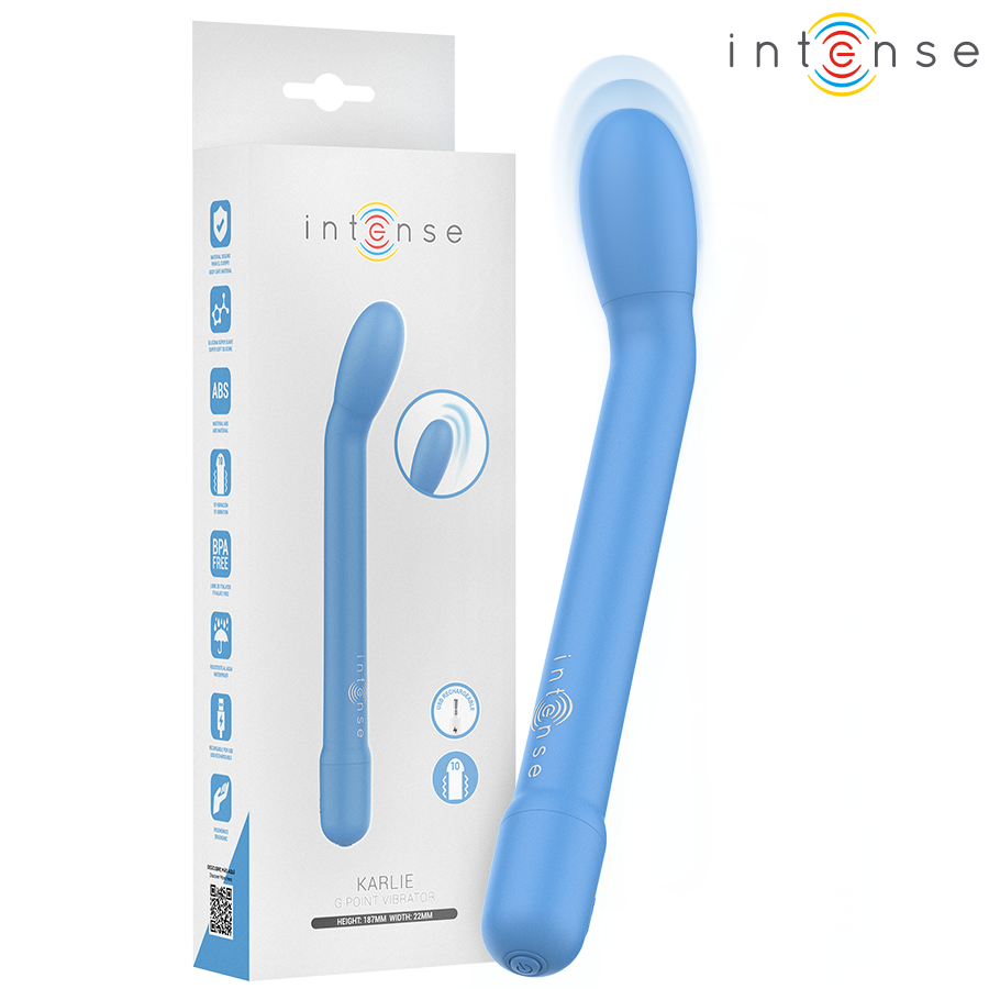 INTENSE - ESTIMULADOR PUNTO-G AZUL RECARGABLE